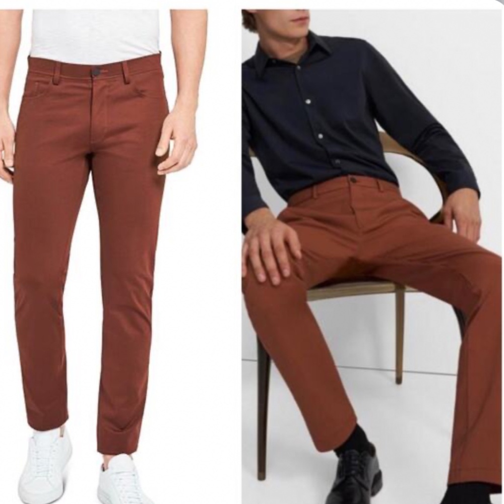 Theory Raffi compact ponte slim fit pants